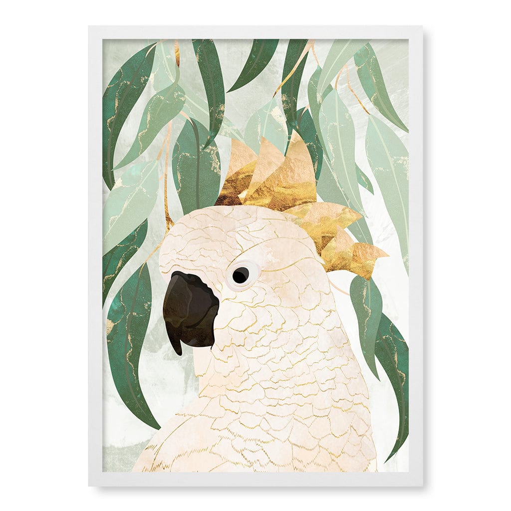 Opera House Cockatoo Wall Art Print A2 (42 x 59.4cm) / Matte White Frame / No Border from our Australian Made Framed Wall Art, Prints & Posters collection by Profile Products (Australia) Pty Ltd