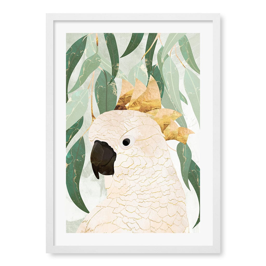 Opera House Cockatoo Wall Art Print A2 (42 x 59.4cm) / Matte White Frame / White Border from our Australian Made Framed Wall Art, Prints & Posters collection by Profile Products (Australia) Pty Ltd