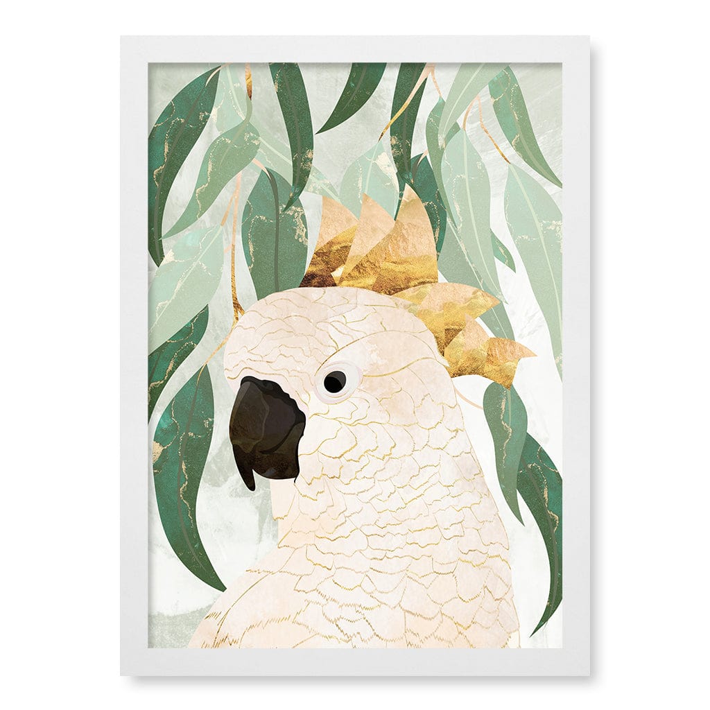 Opera House Cockatoo Wall Art Print A3 (29.7 x 42cm) / Matte White Frame / No Border from our Australian Made Framed Wall Art, Prints & Posters collection by Profile Products (Australia) Pty Ltd