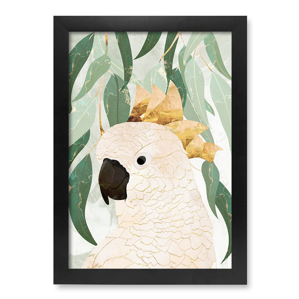 Opera House Cockatoo Wall Art Print A4 (21 x 29.7cm) / Matte Black Frame / No Border from our Australian Made Framed Wall Art, Prints & Posters collection by Profile Products (Australia) Pty Ltd