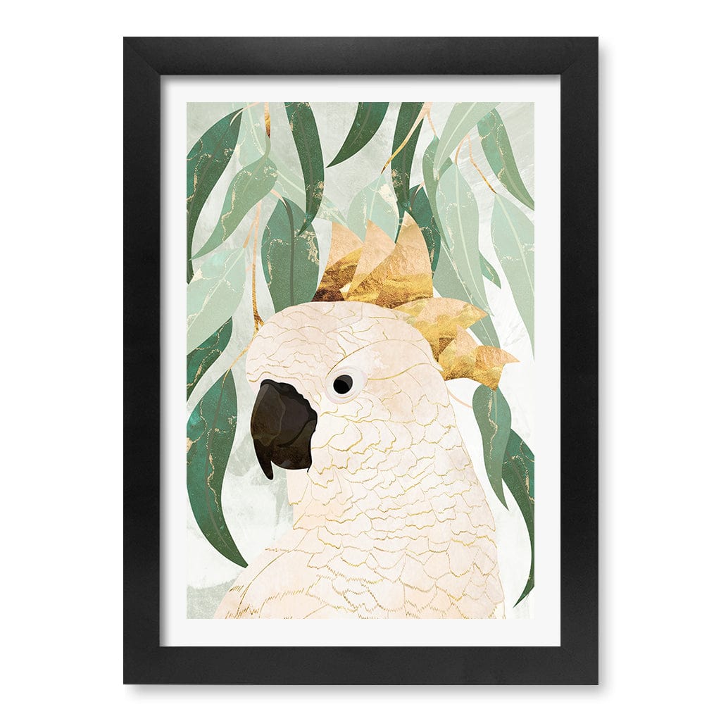 Opera House Cockatoo Wall Art Print A4 (21 x 29.7cm) / Matte Black Frame / White Border from our Australian Made Framed Wall Art, Prints & Posters collection by Profile Products (Australia) Pty Ltd