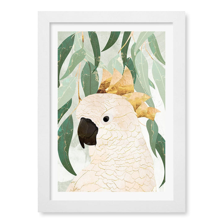 Opera House Cockatoo Wall Art Print A4 (21 x 29.7cm) / Matte White Frame / White Border from our Australian Made Framed Wall Art, Prints & Posters collection by Profile Products (Australia) Pty Ltd