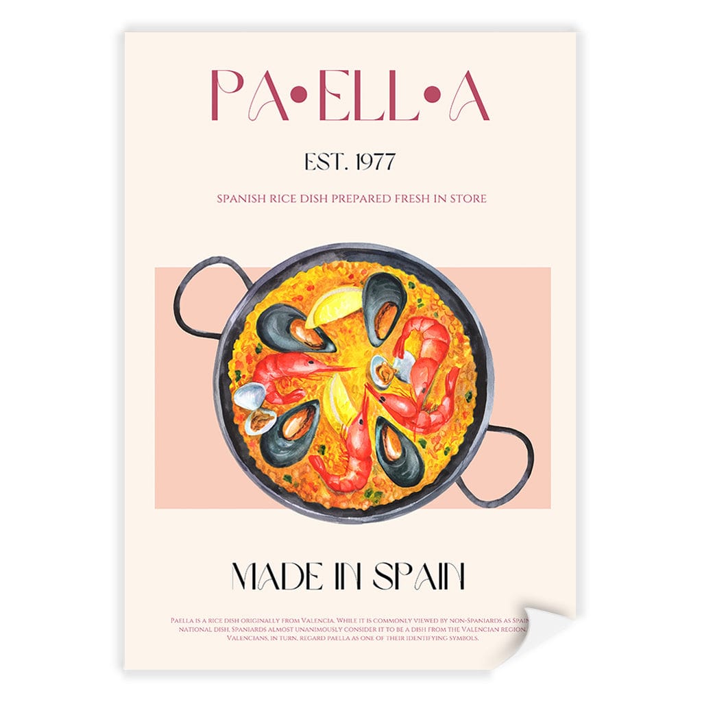 Paella Delight Modern Wall Art Print A4 (21 x 29.7cm) / Print Only / No Border from our Australian Made Framed Wall Art, Prints & Posters collection by Profile Products (Australia) Pty Ltd