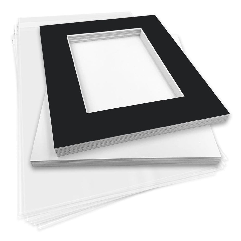 Photo Mat Board Kits - Black (10 pack) from our Mat Boards collection by Profile Products (Australia) Pty Ltd