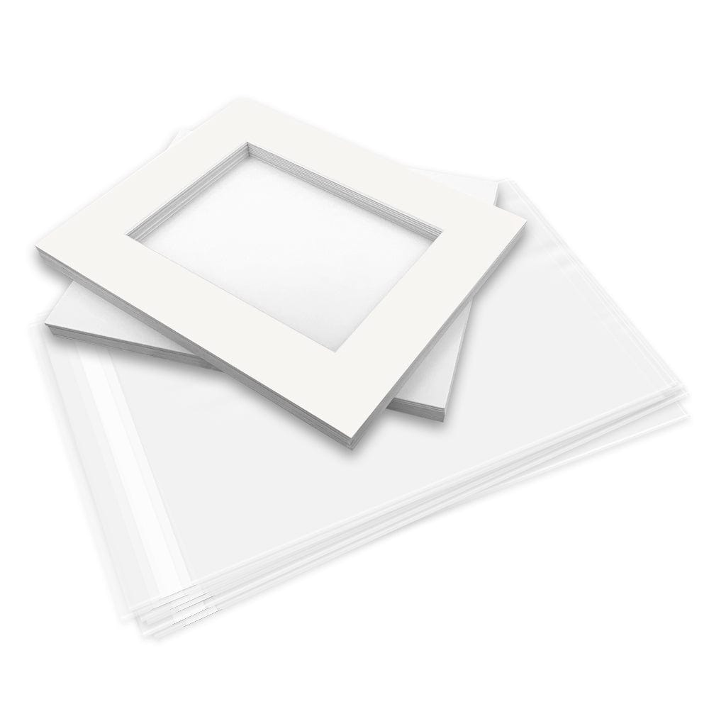 Photo Mat Board Kits - Ice White (10 pack) from our Mat Boards collection by Profile Products (Australia) Pty Ltd