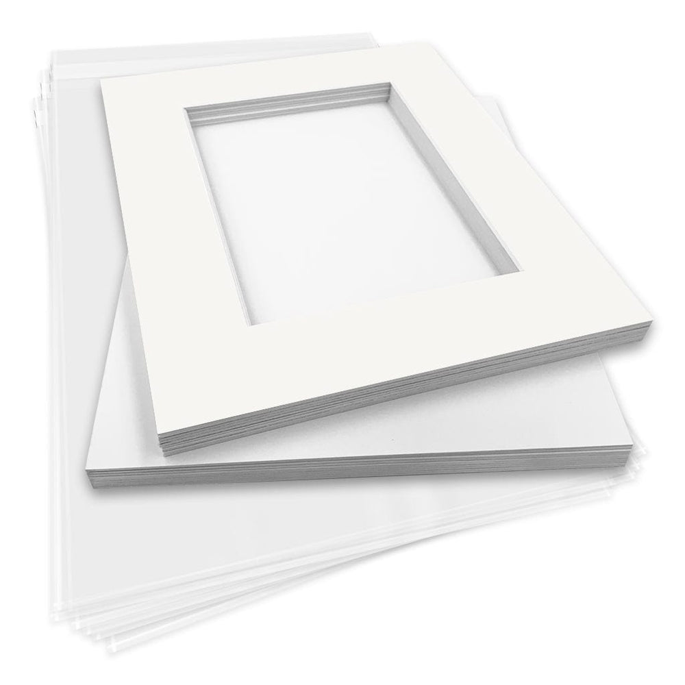 Photo Mat Board Kits - Ice White (10 pack) from our Mat Boards collection by Profile Products (Australia) Pty Ltd