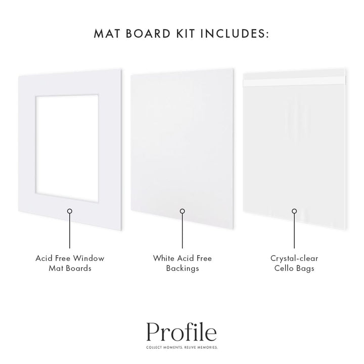Photo Mat Board Kits - Ultimate White - Custom Window Size (10 pack) from our Mat Boards collection by Profile Products (Australia) Pty Ltd