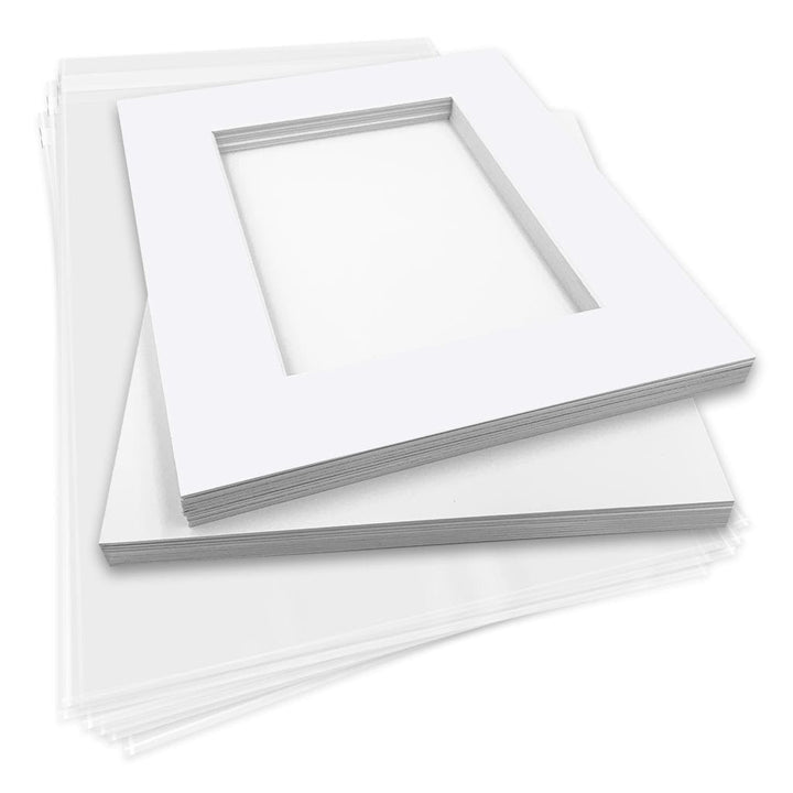 Photo Mat Board Kits - Ultimate White - Custom Window Size (10 pack) from our Mat Boards collection by Profile Products (Australia) Pty Ltd