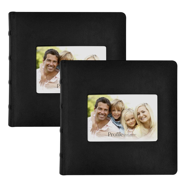 Prestige Leather Black Slip-In Photo Album Bundle – 200 Photos (2 Pack) from our Photo Albums collection by Profile Products (Australia) Pty Ltd