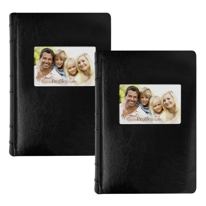 Prestige Leather Black Slip-In Photo Album Bundle – 300 Photos (2 Pack) from our Photo Albums collection by Profile Products (Australia) Pty Ltd