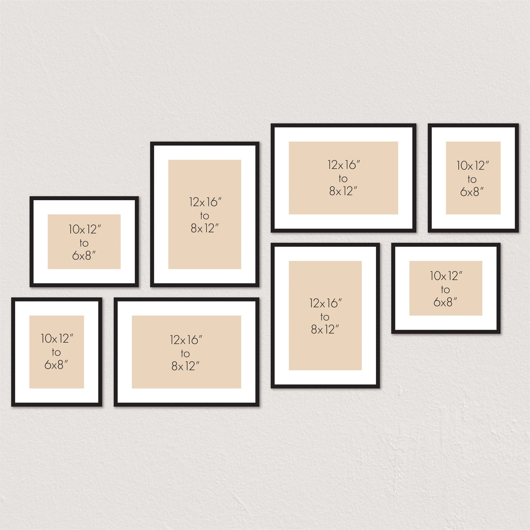 Profile Balanced Gallery Photo Wall Frame Set - 8 Frames from our Australian Made Picture Frames collection by Profile Products (Australia) Pty Ltd