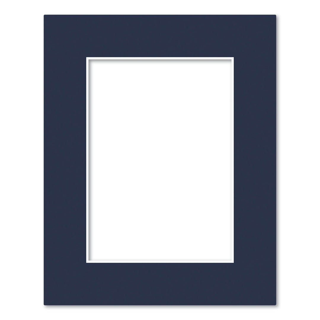 Prussian Blue Acid-Free Mat Board 8x10in (20.3x25.4cm) to suit 5x7in (13x18cm) image from our Mat Boards collection by Profile Products (Australia) Pty Ltd