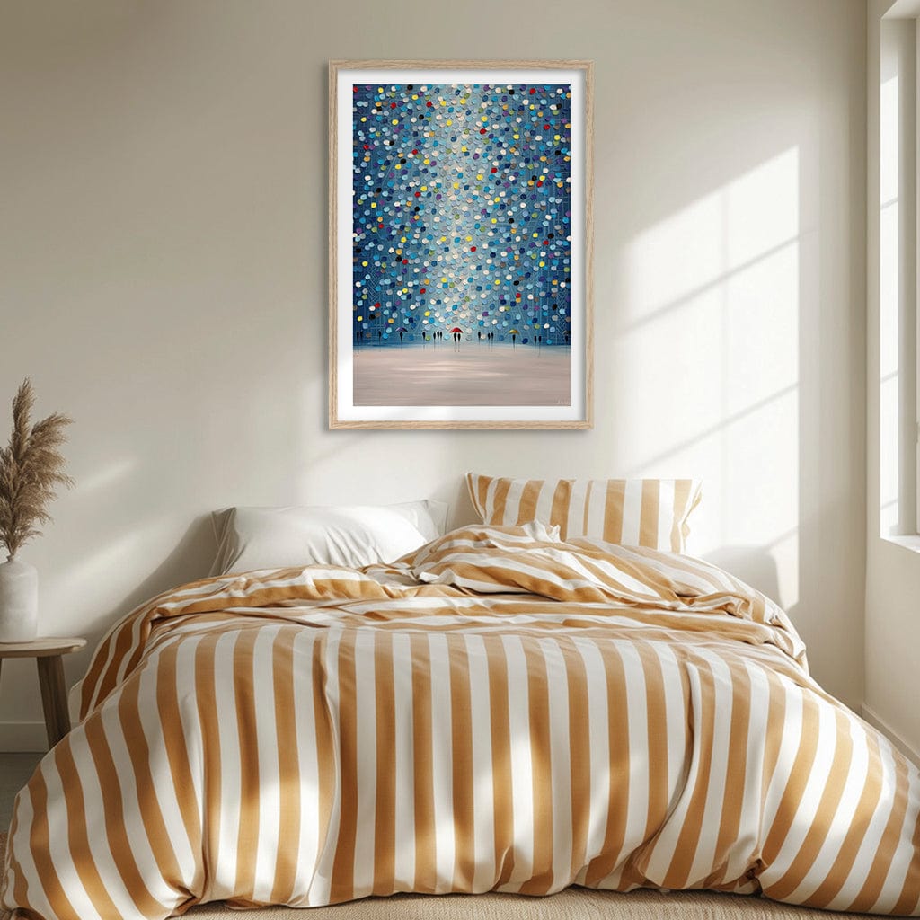 Raindrop Confetti Modern Wall Art Print from our Australian Made Framed Wall Art, Prints & Posters collection by Profile Products (Australia) Pty Ltd