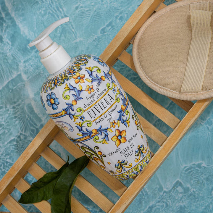 Riviera Body Wash - Jasmine and Vanilla - 700ml from our Liquid Hand & Body Soap collection by Rudy Profumi