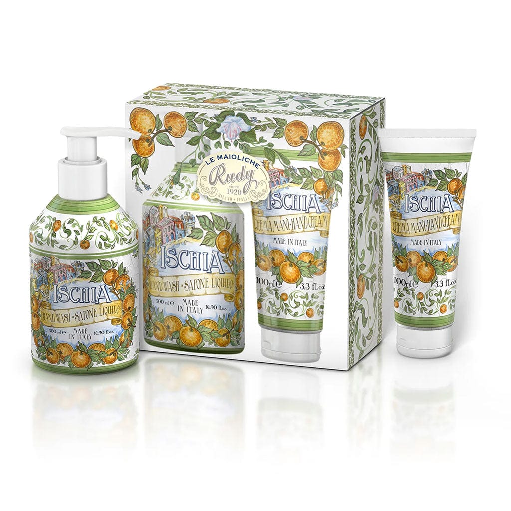 Rudy Ischia Gift Set - Liquid Hand Soap 500ml + Hand Cream 100ml from our Liquid Hand & Body Soap collection by Rudy Profumi