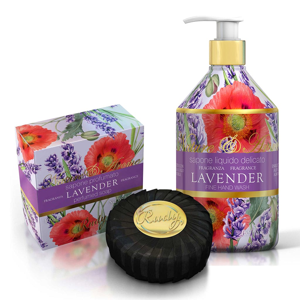 Rudy Lavender Hand Care Duo Gift Set – Hand Soap & Soap Bar from our Body & Bath collection by Rudy Profumi