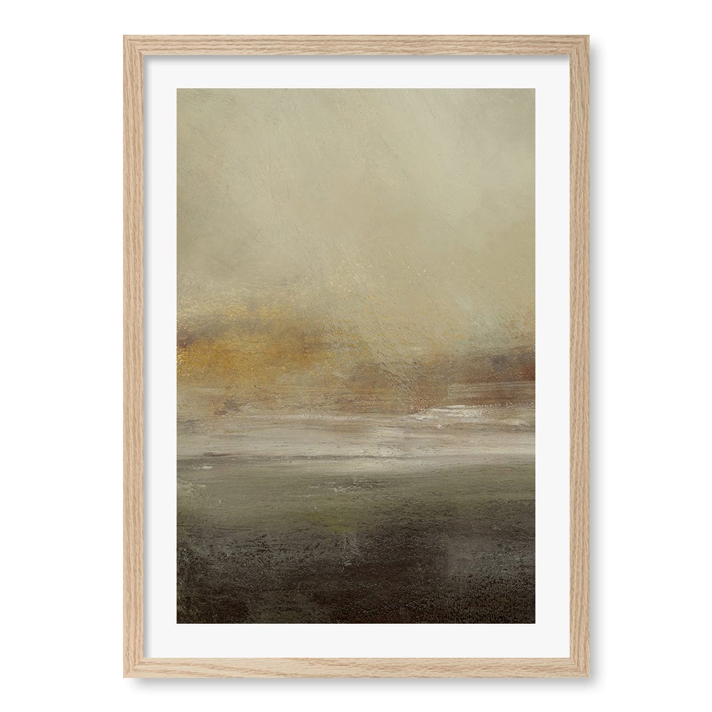 Sleepy Mist Abstract Wall Art Print by Dan Hobday A4 (21 x 29.7cm) / Natural Oak Frame / White Border from our Australian Made Framed Wall Art, Prints & Posters collection by Profile Products (Australia) Pty Ltd