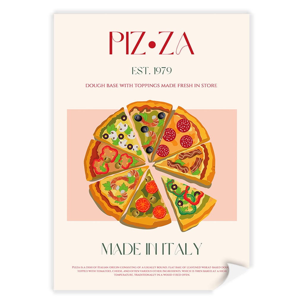 Slices Of Italy Modern Wall Art Print A4 (21 x 29.7cm) / Print Only / No Border from our Australian Made Framed Wall Art, Prints & Posters collection by Profile Products (Australia) Pty Ltd