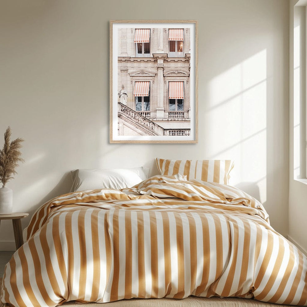 Striped Paris Awning Modern Wall Art Print from our Australian Made Framed Wall Art, Prints & Posters collection by Profile Products (Australia) Pty Ltd