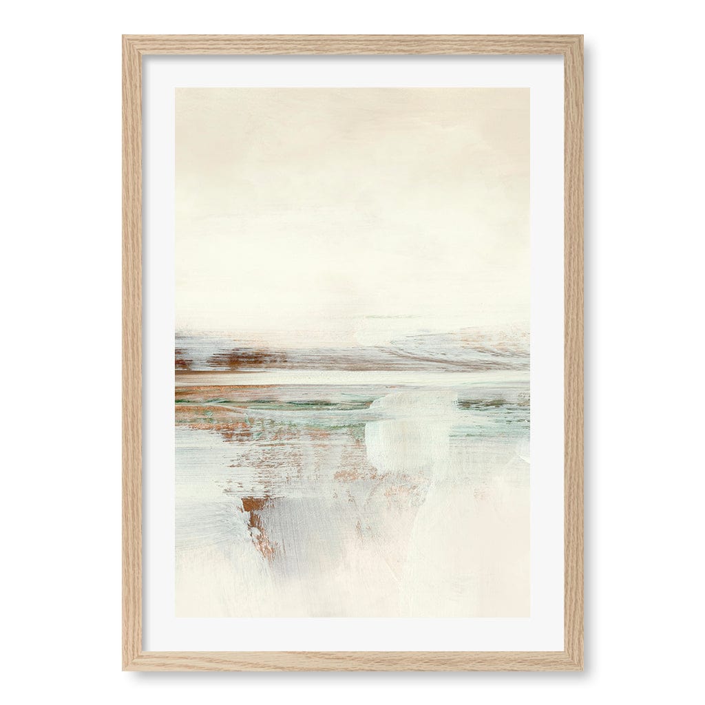 Sun Set No2 Abstract Wall Art Print by Dan Hobday A4 (21 x 29.7cm) / Natural Oak Frame / White Border from our Australian Made Framed Wall Art, Prints & Posters collection by Profile Products (Australia) Pty Ltd