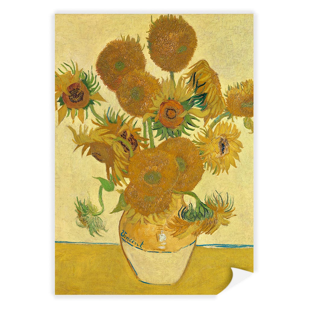 Sunflowers - Vincent van Gogh Art Print A4 (21 x 29.7cm) / Print Only / No Border from our Australian Made Framed Wall Art, Prints & Posters collection by Profile Products (Australia) Pty Ltd