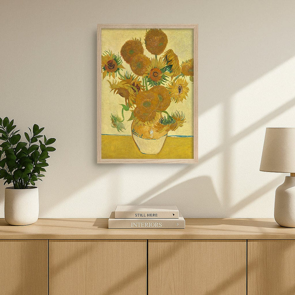 Sunflowers - Vincent van Gogh Art Print from our Australian Made Framed Wall Art, Prints & Posters collection by Profile Products (Australia) Pty Ltd