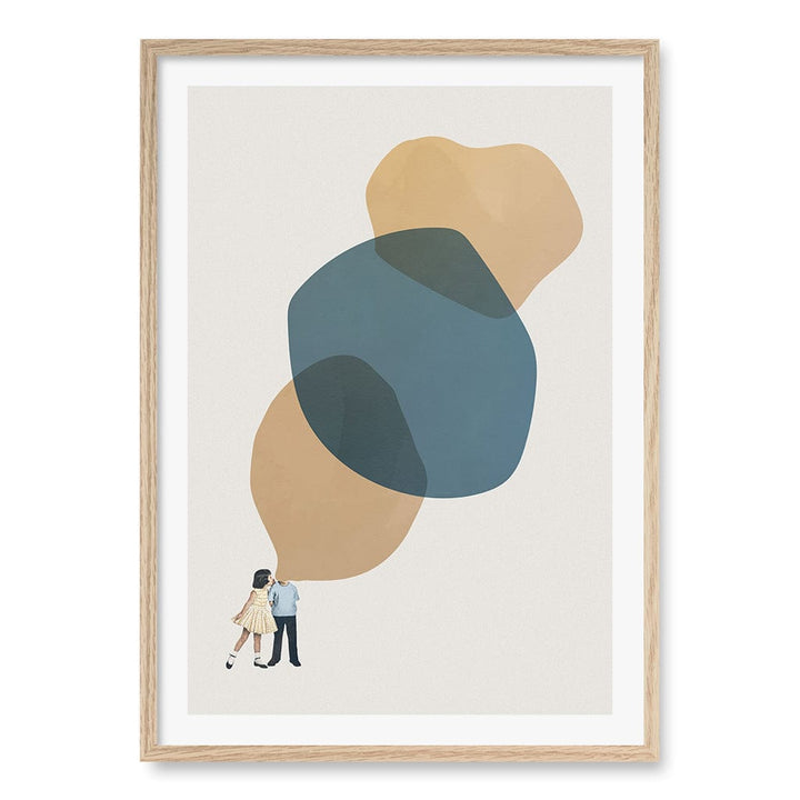 Tell Me Stories Wall Art Print A1 (59.4 x 84.1cm) / Natural Oak Frame / White Border from our Australian Made Framed Wall Art, Prints & Posters collection by Profile Products (Australia) Pty Ltd