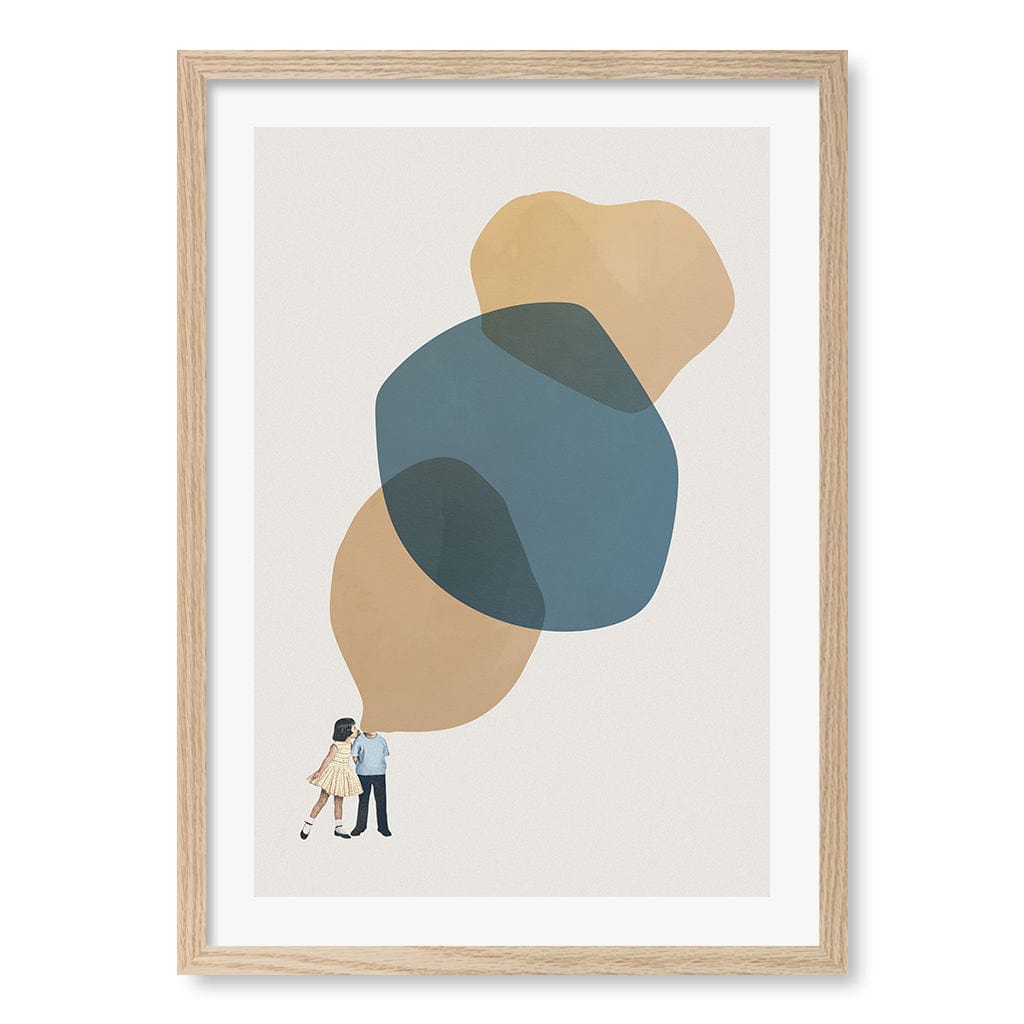 Tell Me Stories Wall Art Print A2 (42 x 59.4cm) / Natural Oak Frame / White Border from our Australian Made Framed Wall Art, Prints & Posters collection by Profile Products (Australia) Pty Ltd