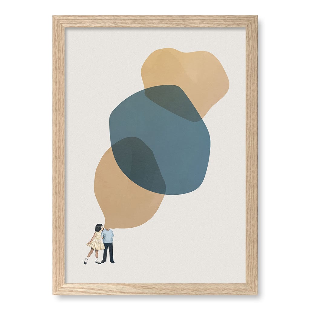 Tell Me Stories Wall Art Print A3 (29.7 x 42cm) / Natural Oak Frame / No Border from our Australian Made Framed Wall Art, Prints & Posters collection by Profile Products (Australia) Pty Ltd