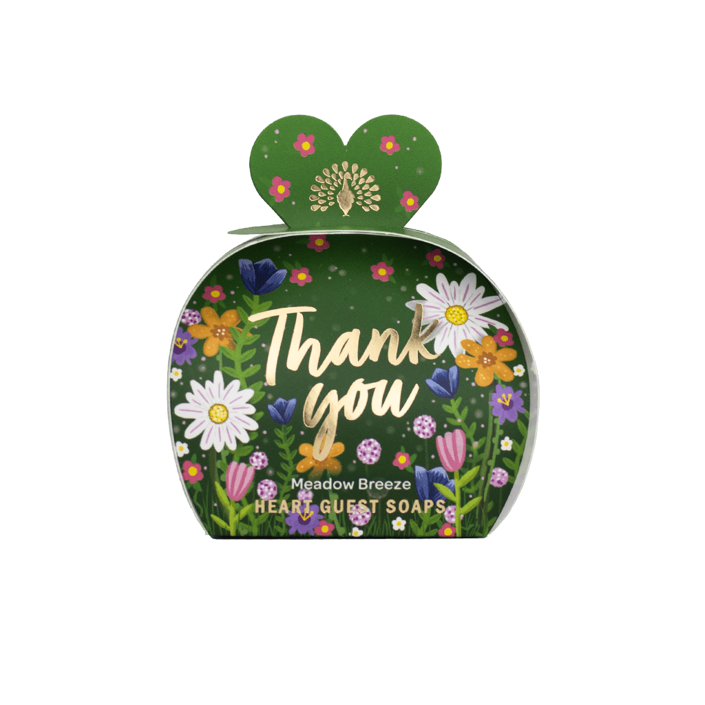 Thank You - Meadow Breeze Mini Heart Gift Soaps (3 x 20g) from our Luxury Bar Soap collection by The English Soap Company
