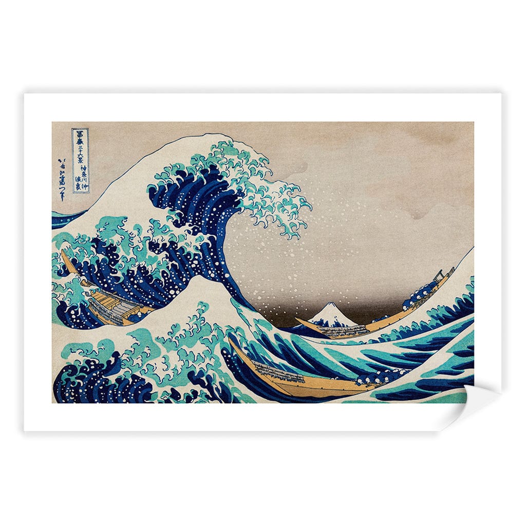 The Great Wave off Kanagawa - Hokusai Art Print A4 (21 x 29.7cm) / Print Only / White Border from our Australian Made Framed Wall Art, Prints & Posters collection by Profile Products (Australia) Pty Ltd