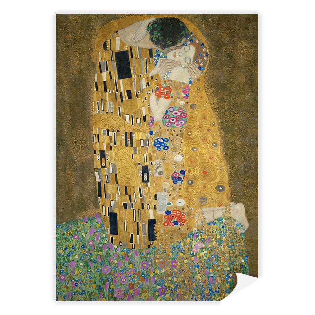 The Kiss - Gustav Klimt Art Print A4 (21 x 29.7cm) / Print Only / No Border from our Australian Made Framed Wall Art, Prints & Posters collection by Profile Products (Australia) Pty Ltd