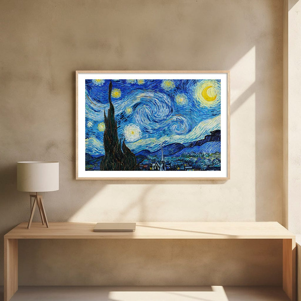 The Starry Night - Vincent van Gogh Art Print from our Australian Made Framed Wall Art, Prints & Posters collection by Profile Products (Australia) Pty Ltd