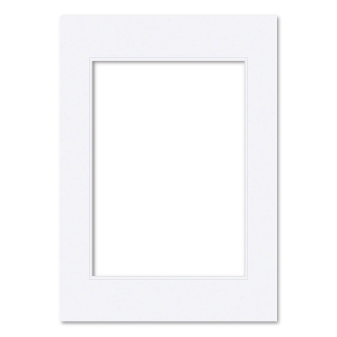 Ultimate White Double Acid-Free Mat Board A2 (42x59.4cm) to suit A3 (30x42cm) image from our Custom Cut Mat Boards collection by Profile Products (Australia) Pty Ltd