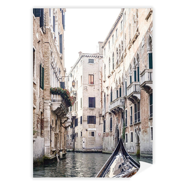 Venice Gondola 2 Modern Wall Art Print A4 (21 x 29.7cm) / Print Only / No Border from our Australian Made Framed Wall Art, Prints & Posters collection by Profile Products (Australia) Pty Ltd