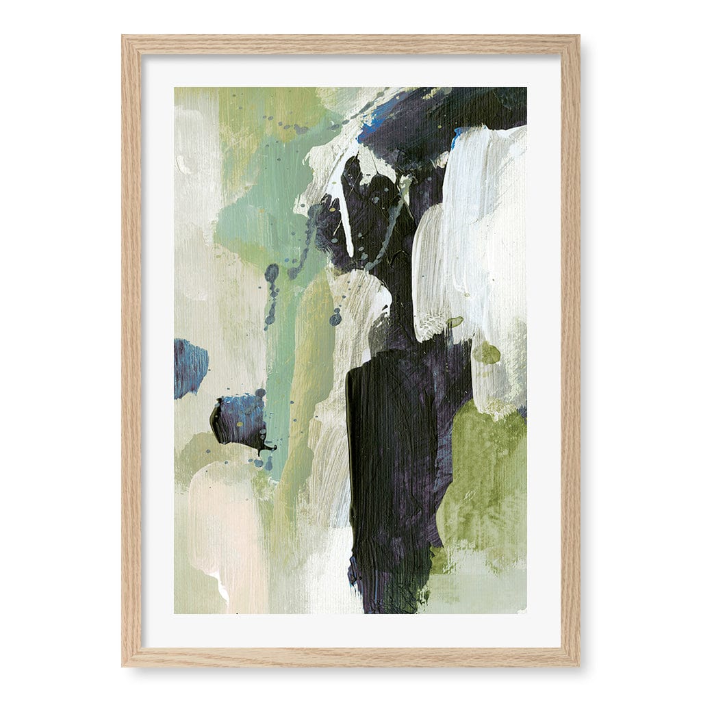Waterfall Abstract Wall Art Print by Dan Hobday A4 (21 x 29.7cm) / Natural Oak Frame / White Border from our Australian Made Framed Wall Art, Prints & Posters collection by Profile Products (Australia) Pty Ltd