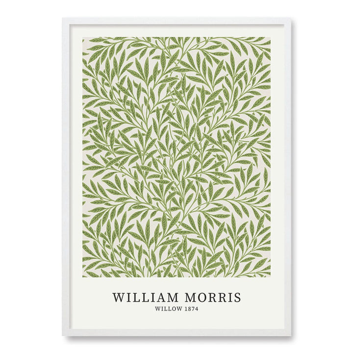 Willow Pattern Wall Art Print A1 (59.4 x 84.1cm) / Matte White Frame / No Border from our Australian Made Wall Art collection by Profile Australia
