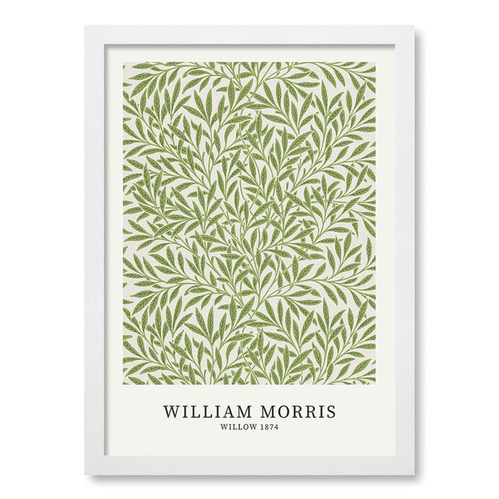 Willow Pattern Wall Art Print A3 (29.7 x 42cm) / Matte White Frame / No Border from our Australian Made Wall Art collection by Profile Australia