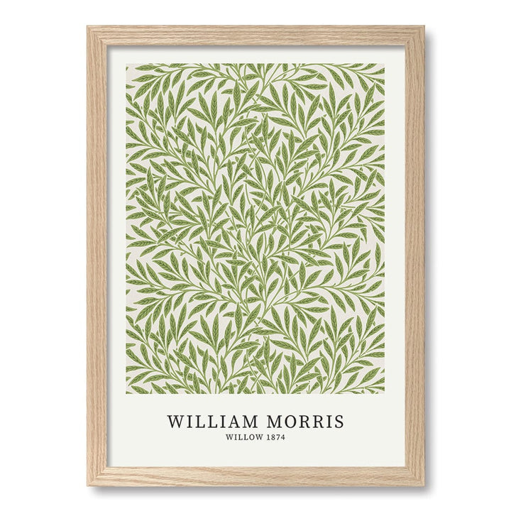 Willow Pattern Wall Art Print A3 (29.7 x 42cm) / Natural Oak Frame / No Border from our Australian Made Wall Art collection by Profile Australia