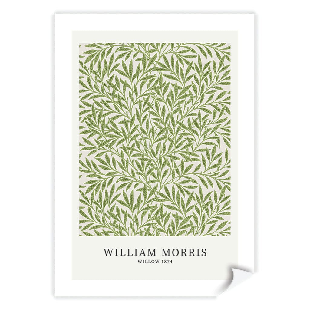 Willow Pattern - William Morris Floral Art Print A4 (21 x 29.7cm) / Print Only / White Border from our Australian Made Framed Wall Art, Prints & Posters collection by Profile Products (Australia) Pty Ltd