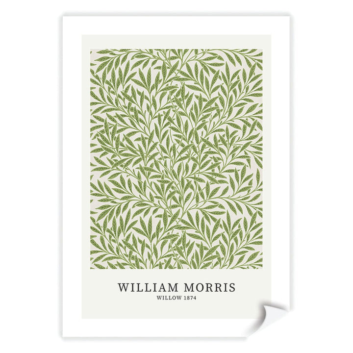 Willow Pattern - William Morris Floral Art Print A4 (21 x 29.7cm) / Print Only / White Border from our Australian Made Framed Wall Art, Prints & Posters collection by Profile Products (Australia) Pty Ltd