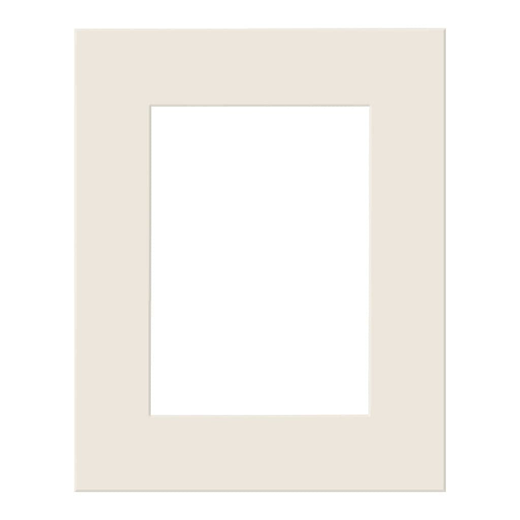 Antique White Mat Board 8x10in (20x25cm) to suit 5x7in (13x18cm) image from our Custom Cut Mat Boards collection by Profile Products Australia