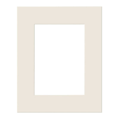Antique White Mat Board 8x10in (20x25cm) to suit 5x7in (13x18cm) image from our Custom Cut Mat Boards collection by Profile Products Australia