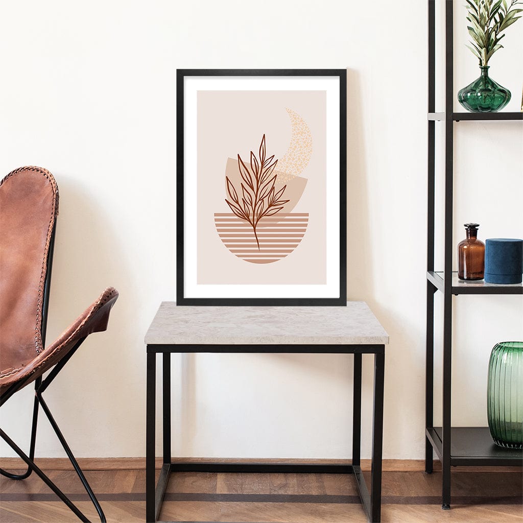 Boho Plant Lines Three Wall Art Print from our Australian Made Framed Wall Art, Prints & Posters collection by Profile Products Australia