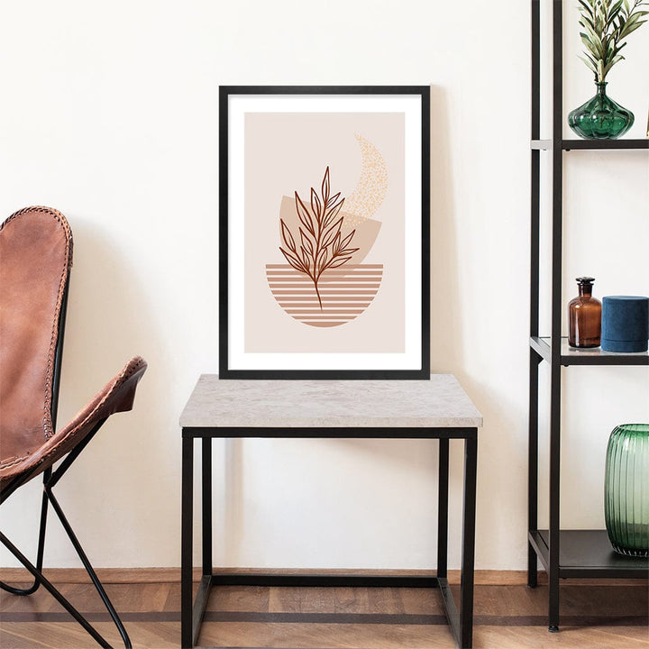 Boho Plant Lines Three Wall Art Print from our Australian Made Framed Wall Art, Prints & Posters collection by Profile Products Australia