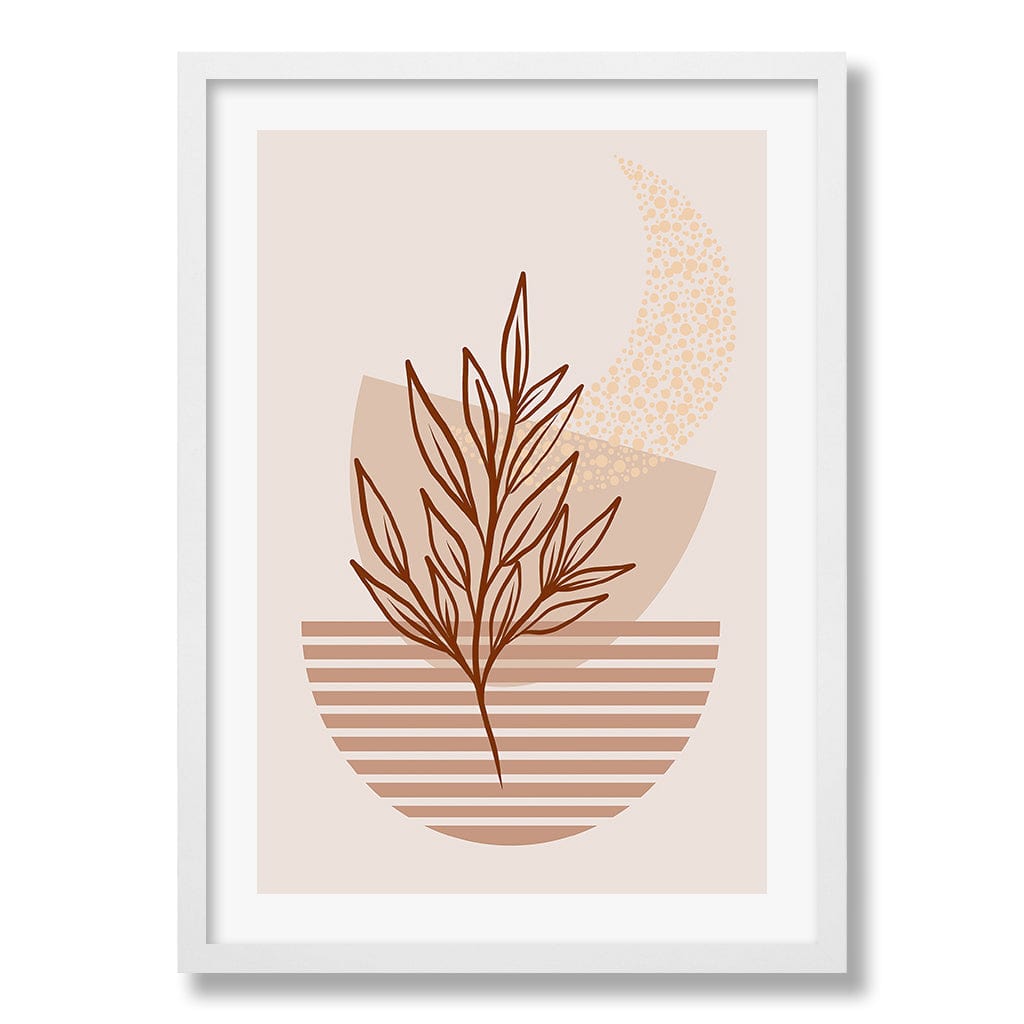 Boho Plant Lines Three Wall Art Print from our Australian Made Framed Wall Art, Prints & Posters collection by Profile Products Australia