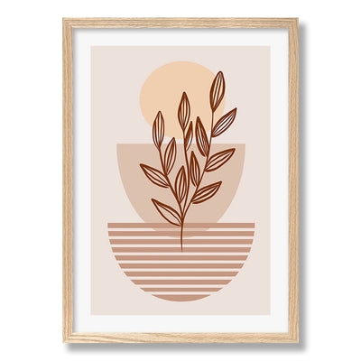 Boho Plant Lines Two Wall Art Print from our Australian Made Framed Wall Art, Prints & Posters collection by Profile Products Australia