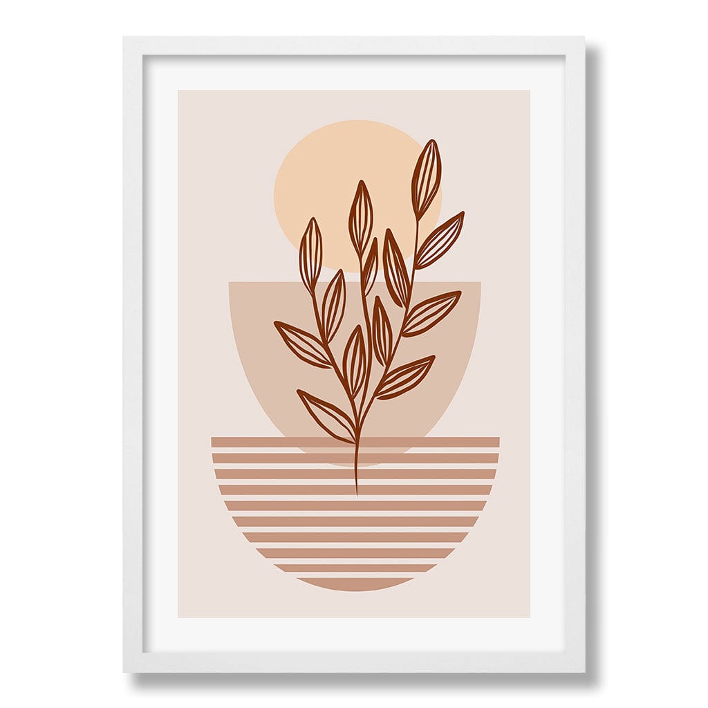 Boho Plant Lines Two Wall Art Print from our Australian Made Framed Wall Art, Prints & Posters collection by Profile Products Australia