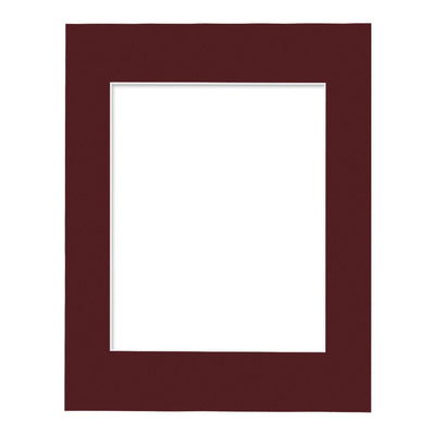 Burgundy Maroon Mat Board 11x14in (28x35cm) to suit 8x10in (20x25cm) image from our Custom Cut Mat Boards collection by Profile Products Australia