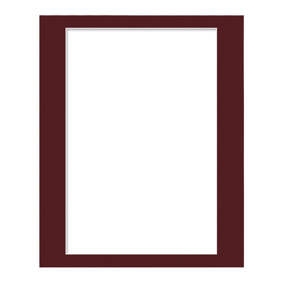 Burgundy Maroon Mat Board 16x20in (40x50cm) to suit 12x18in (30x45cm) image from our Custom Cut Mat Boards collection by Profile Products Australia